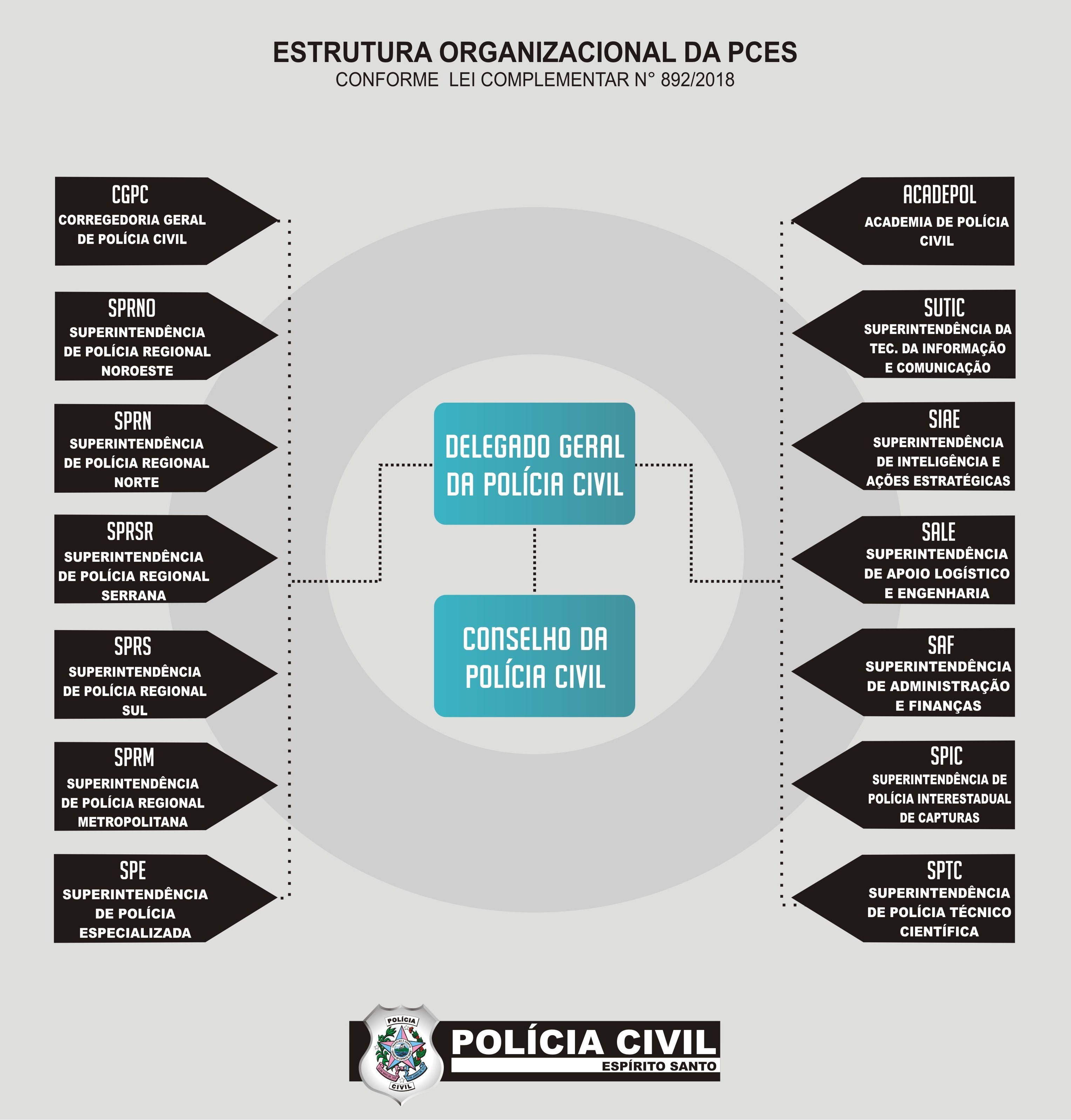 Estrutura Organizacional E Funcional Da Segurança Pública Várias Estruturas